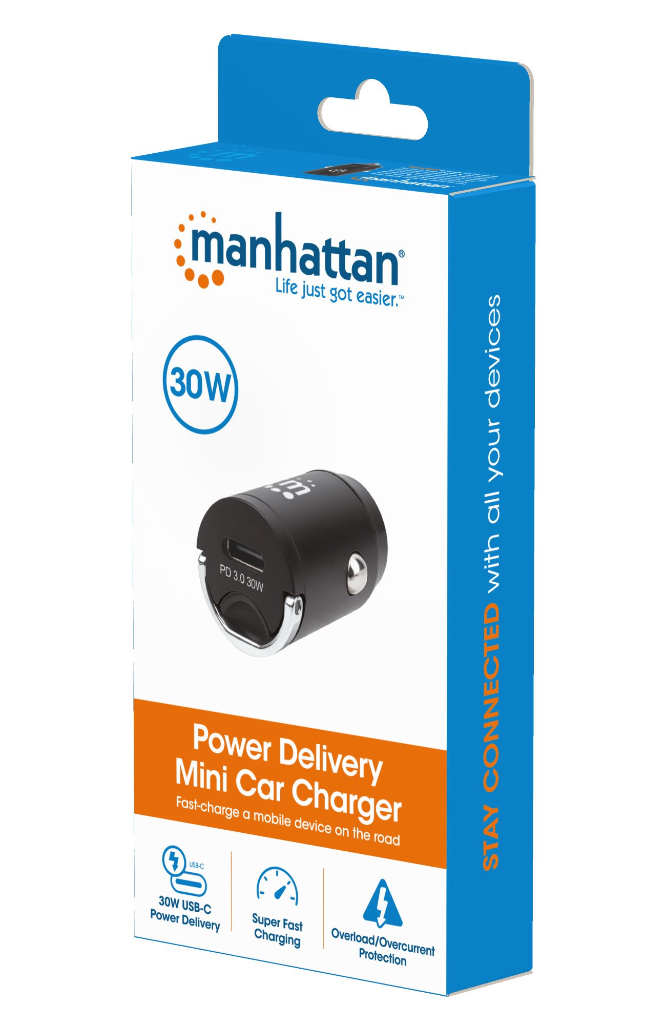 Mini caricabatteria da auto Power Delivery 30W MANHATTAN - immagine 8