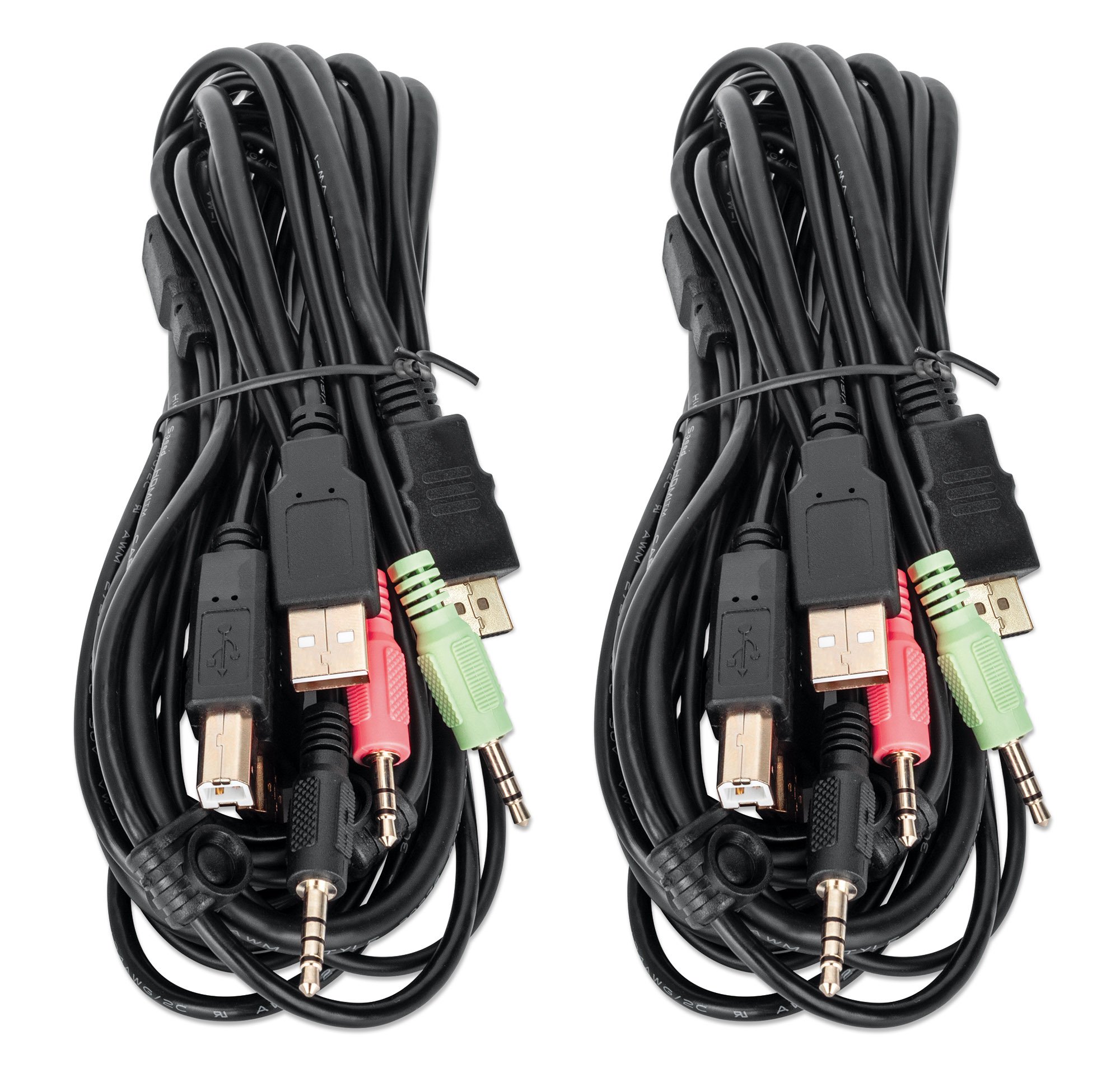 Switch KVM DisplayPort 1.2 a 2 porte 4K con Audio MANHATTAN - immagine 8
