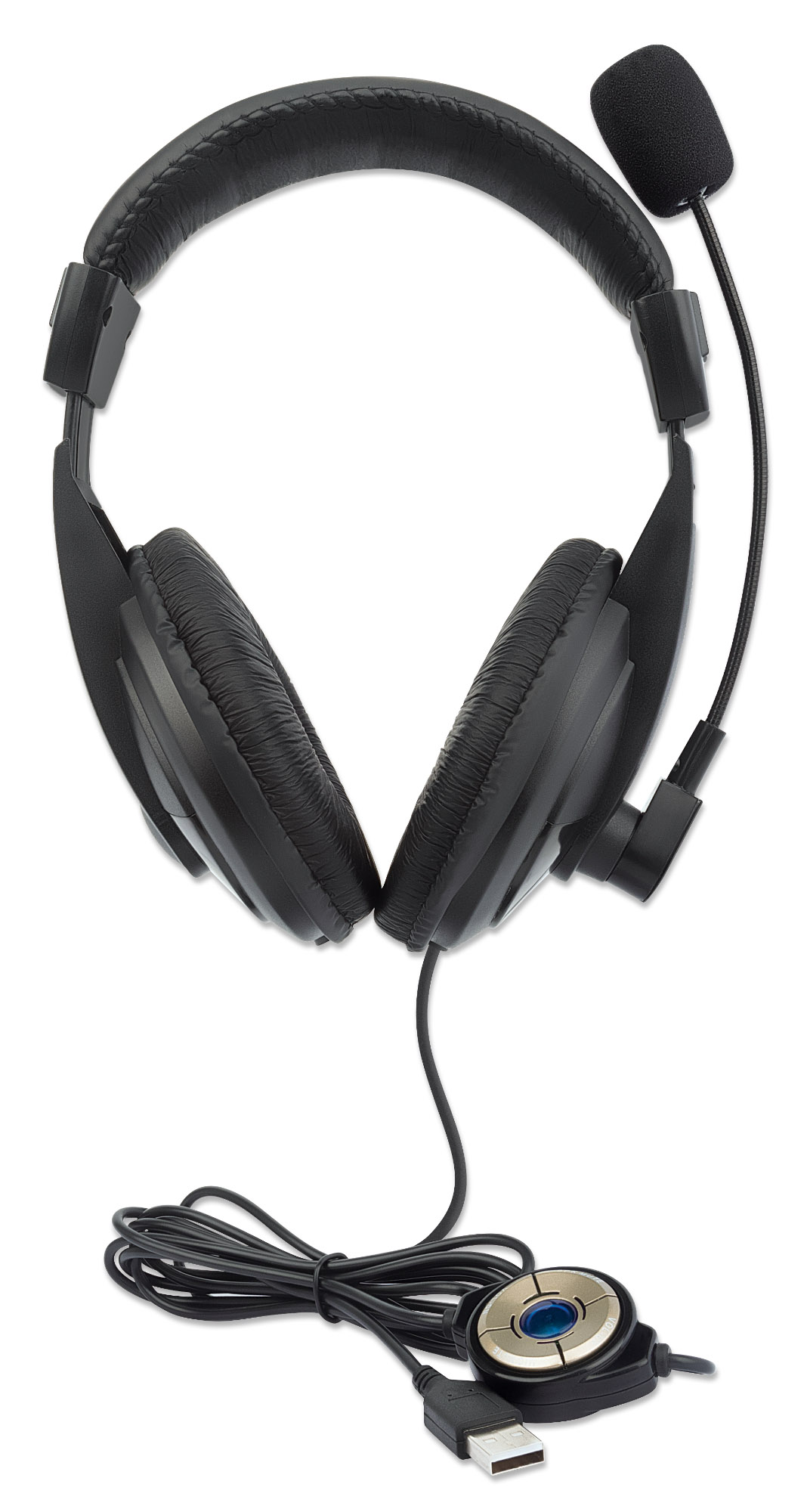 Cuffia Stereo USB con Microfono Flessibile MANHATTAN - immagine 8