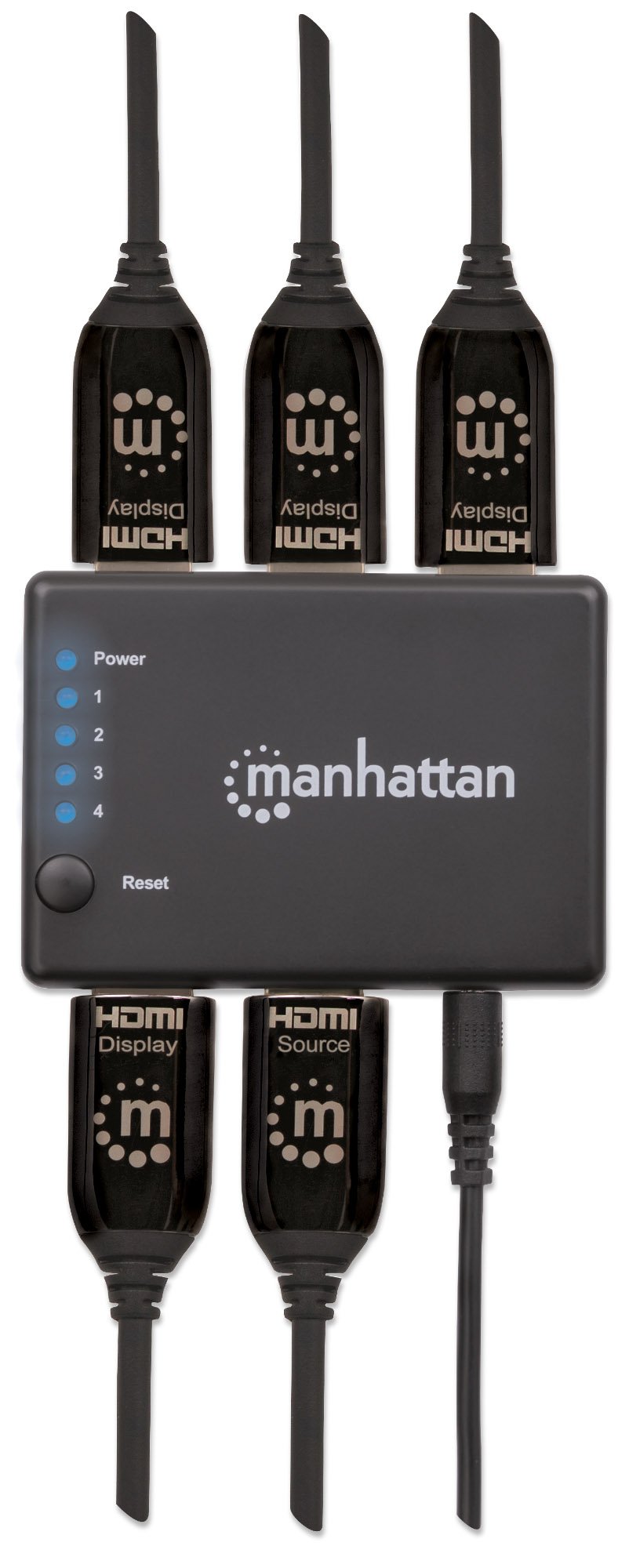 Splitter HDMI 4K UHD 3D con LED 4 vie MANHATTAN - immagine 8
