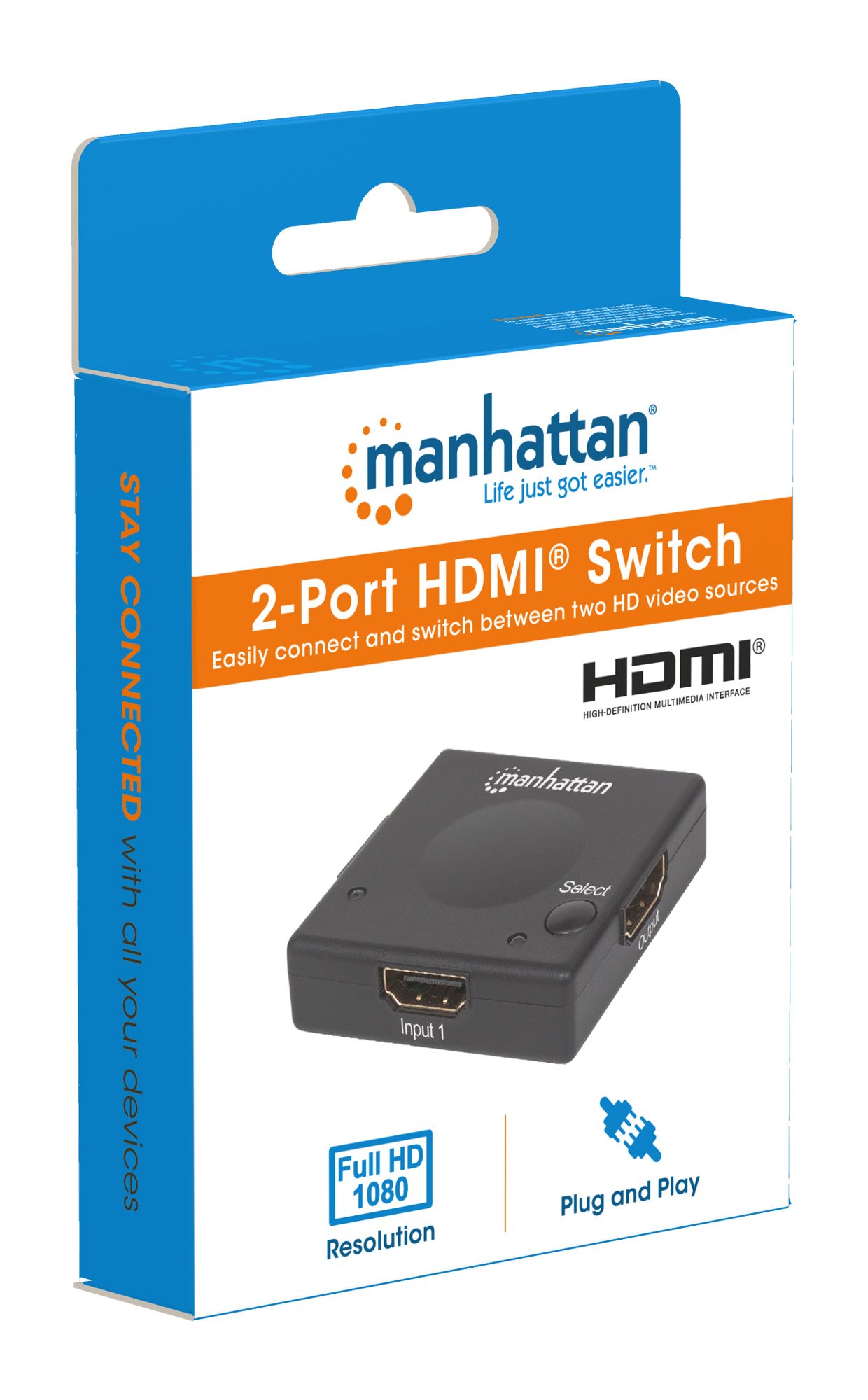 Switch HDMI 2 porte 1080p MANHATTAN - immagine 8