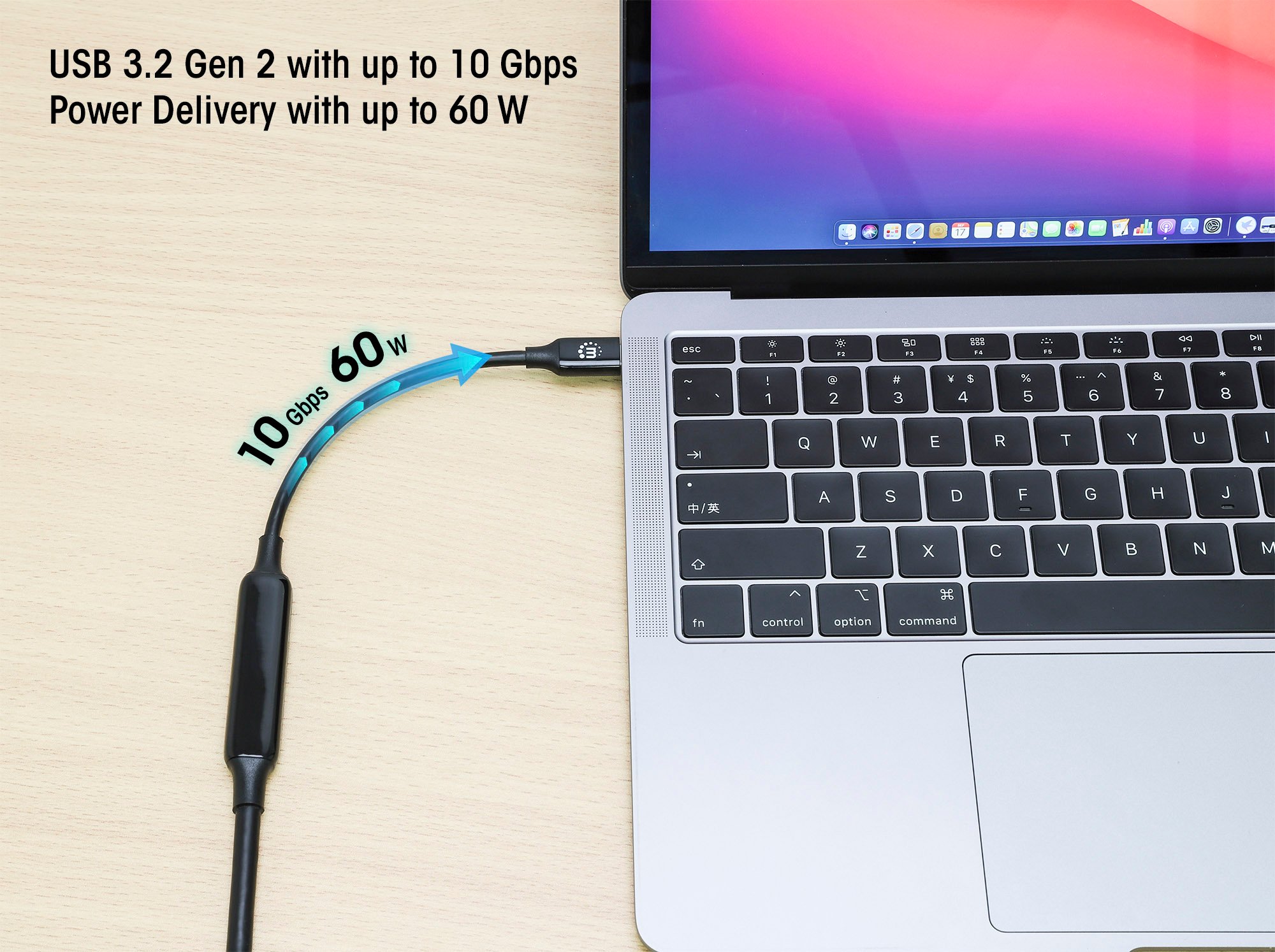 Cavo USB-C™ Maschio/Maschio USB 3.2 Gen2 SuperSpeed 3m Nero MANHATTAN - immagine 8