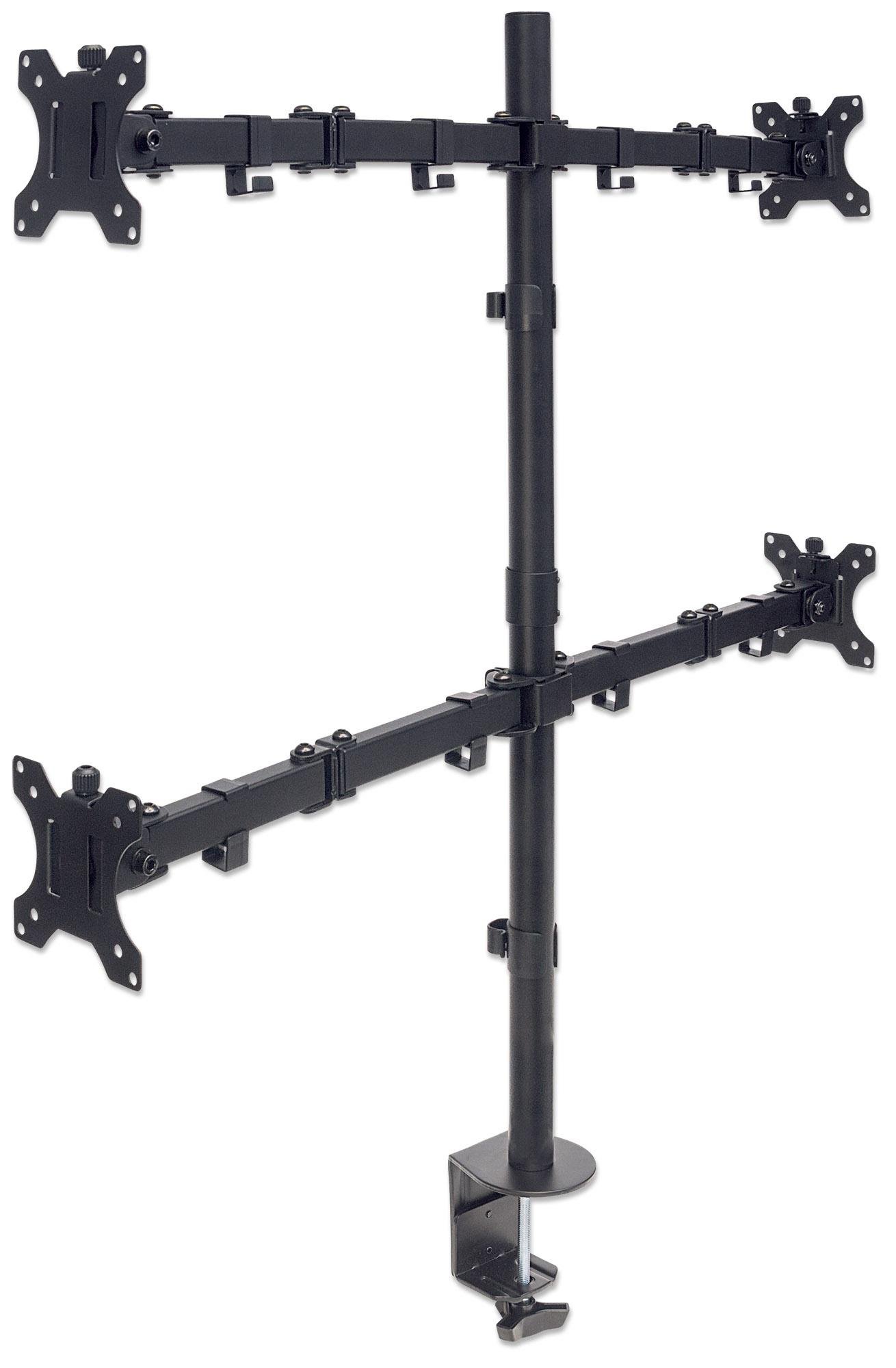 Supporto da Scrivania per 4 Monitor 13-32'' con Morsetto MANHATTAN - immagine 8