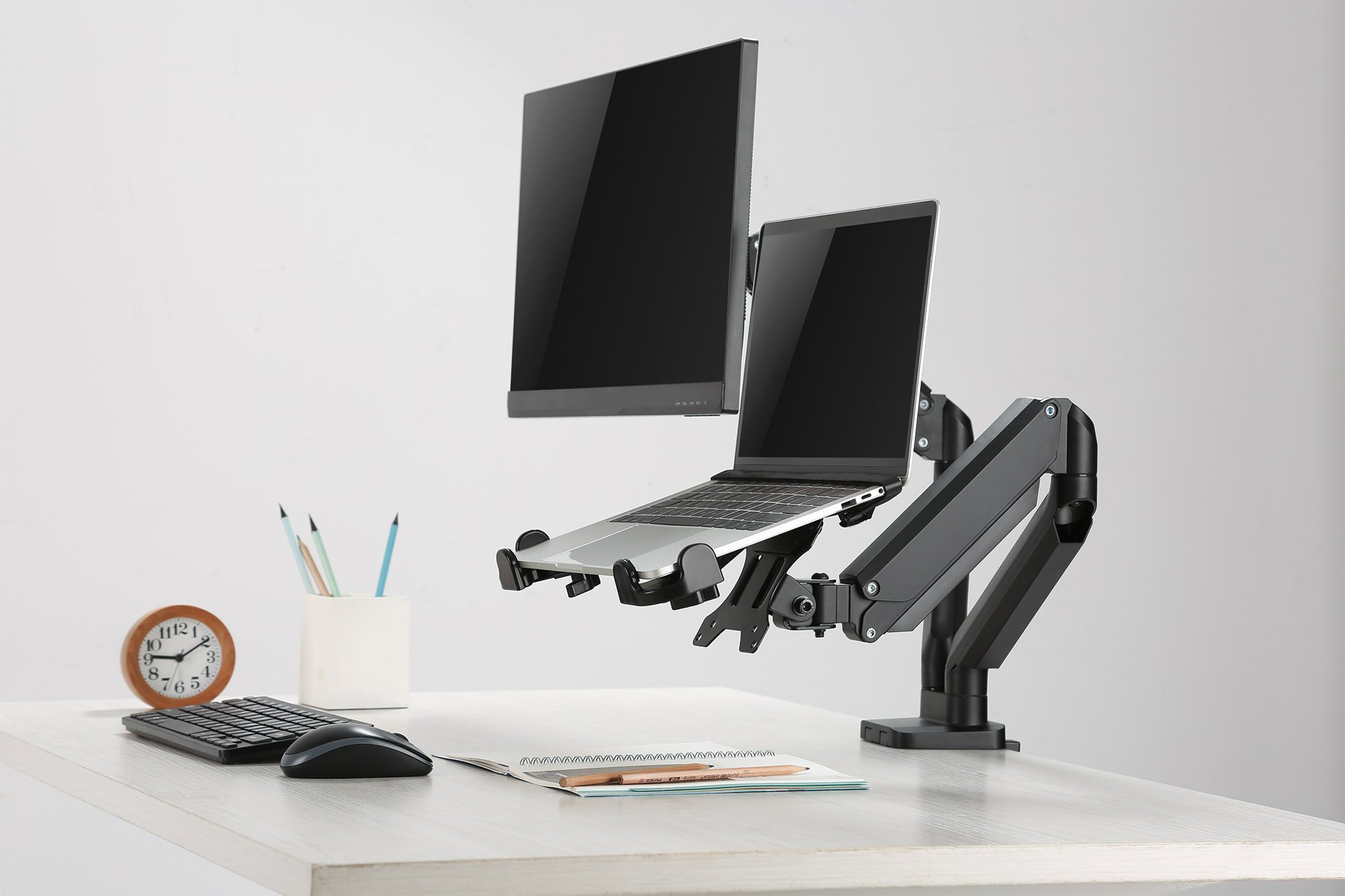 Supporto Laptop Regolabile con Montaggio VESA per Adattamento a Staffa MANHATTAN - immagine 8