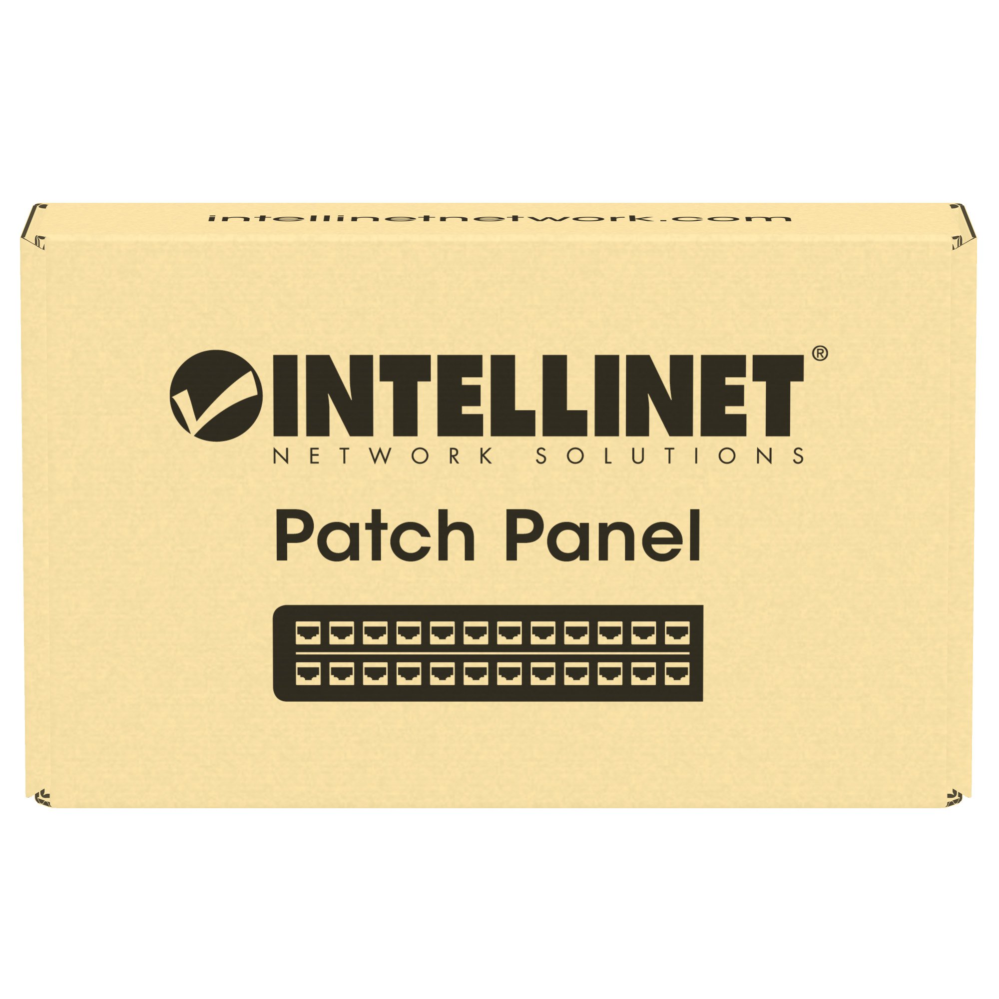 Pannello Patch 12 Posti Cat6a Schermato da Scrivania Nero INTELLINET - immagine 8
