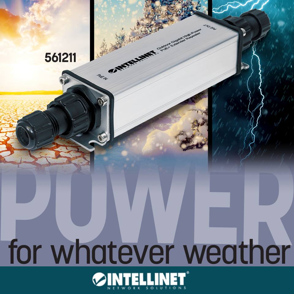 Extender Repeater PoE+ Gigabit High-Power per Esterno INTELLINET - immagine 8