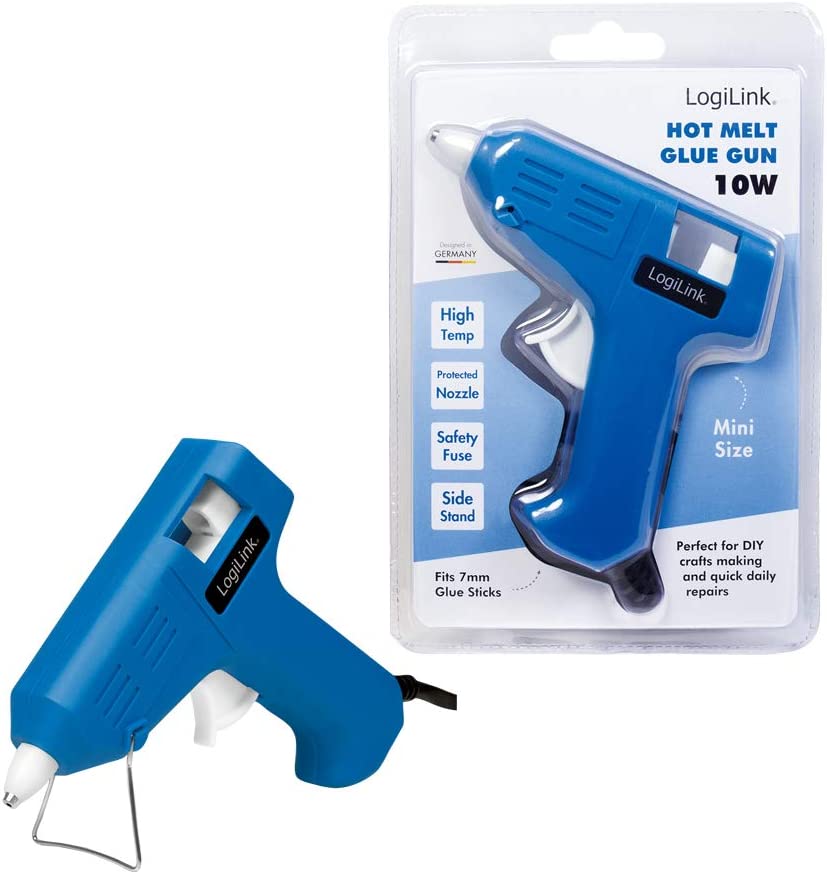 Mini pistola per Colla a Caldo, 10W, blu LOGILINK - immagine 8
