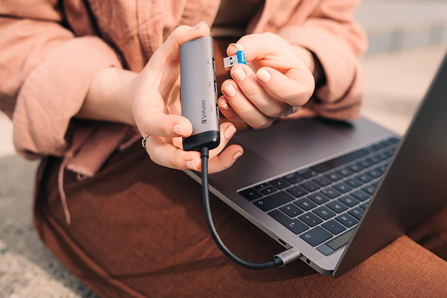 NANO Memoria USB 3.2 64GB Blu VERBATIM - immagine 8