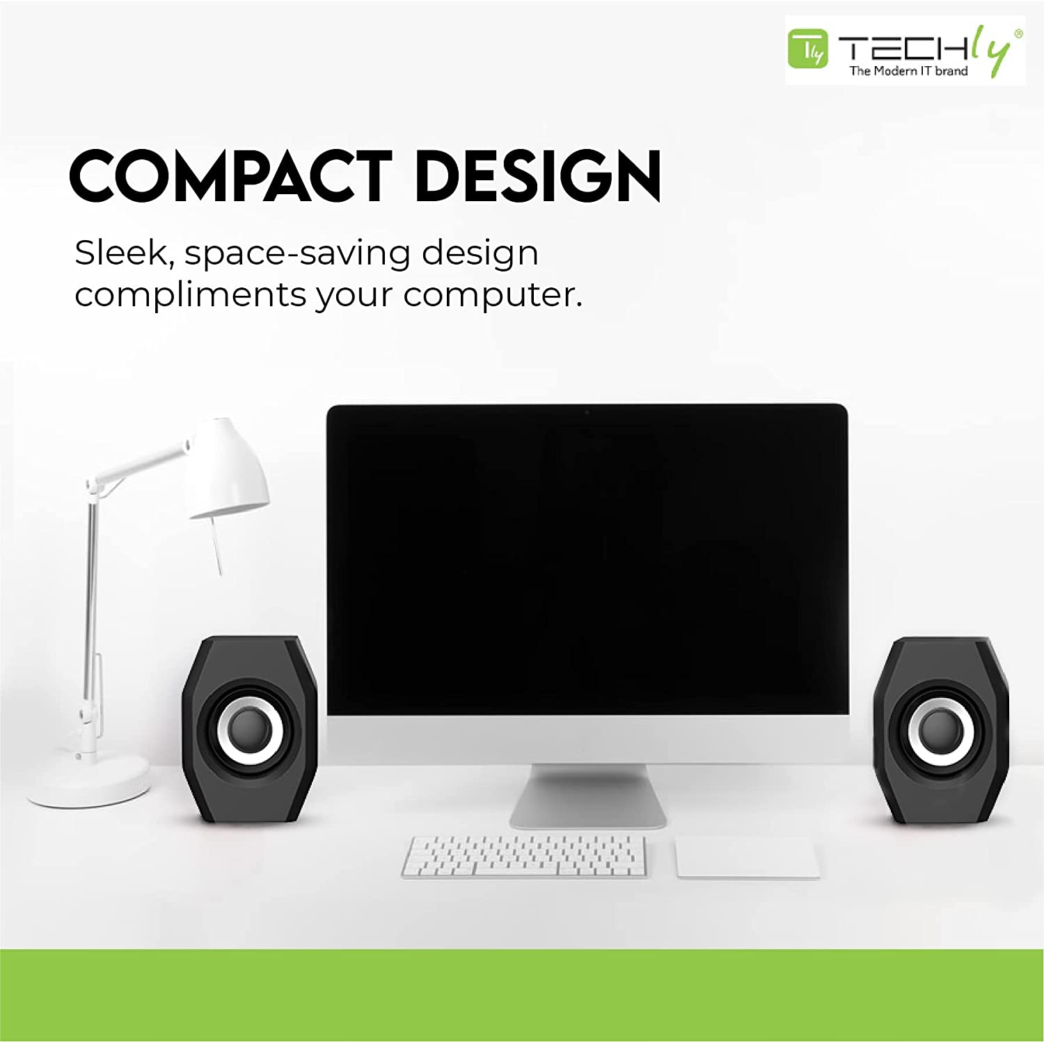 Set Altoparlanti per Notebook e PC USB 2.0 Jack 3,5mm Controllo Volume TECHLY - immagine 8