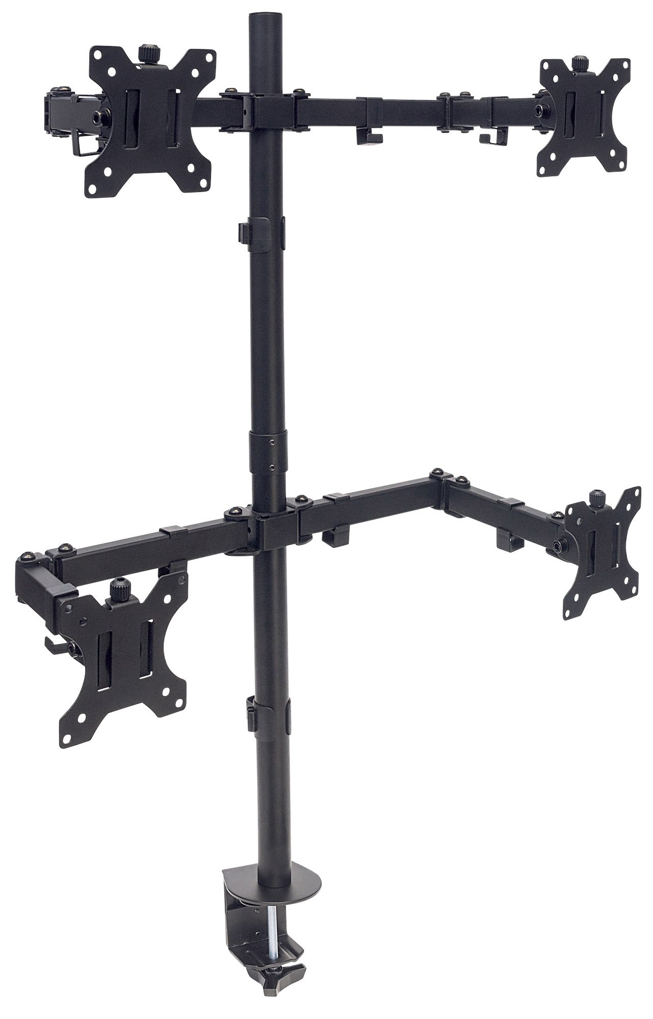 Supporto da Scrivania per 4 Monitor 13-32'' con Morsetto MANHATTAN