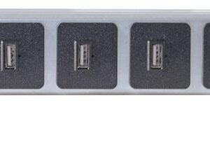 Multipresa per Rack Montaggio Verticale 16 uscite USB tipo A Spina Schuko Angolata INTELLINET
