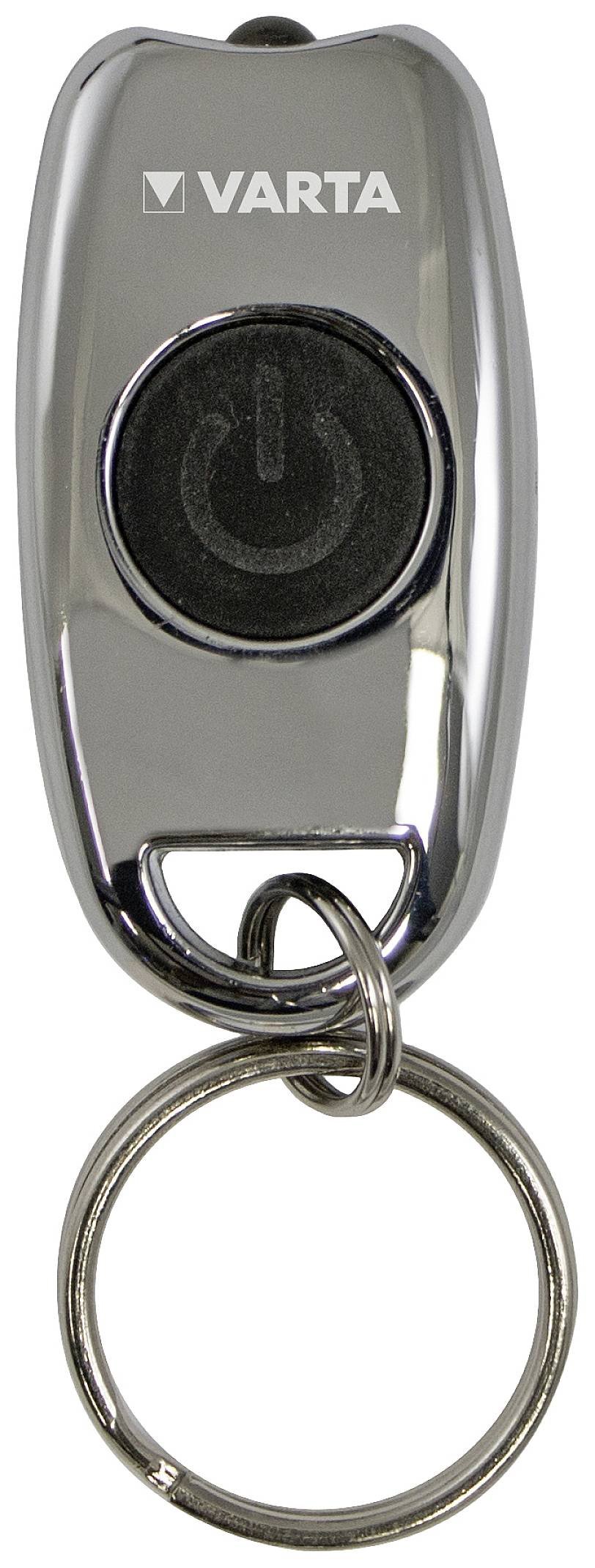 Torcia Portachiavi LED Tascabile a Batteria Metal Key Chain Light VARTA