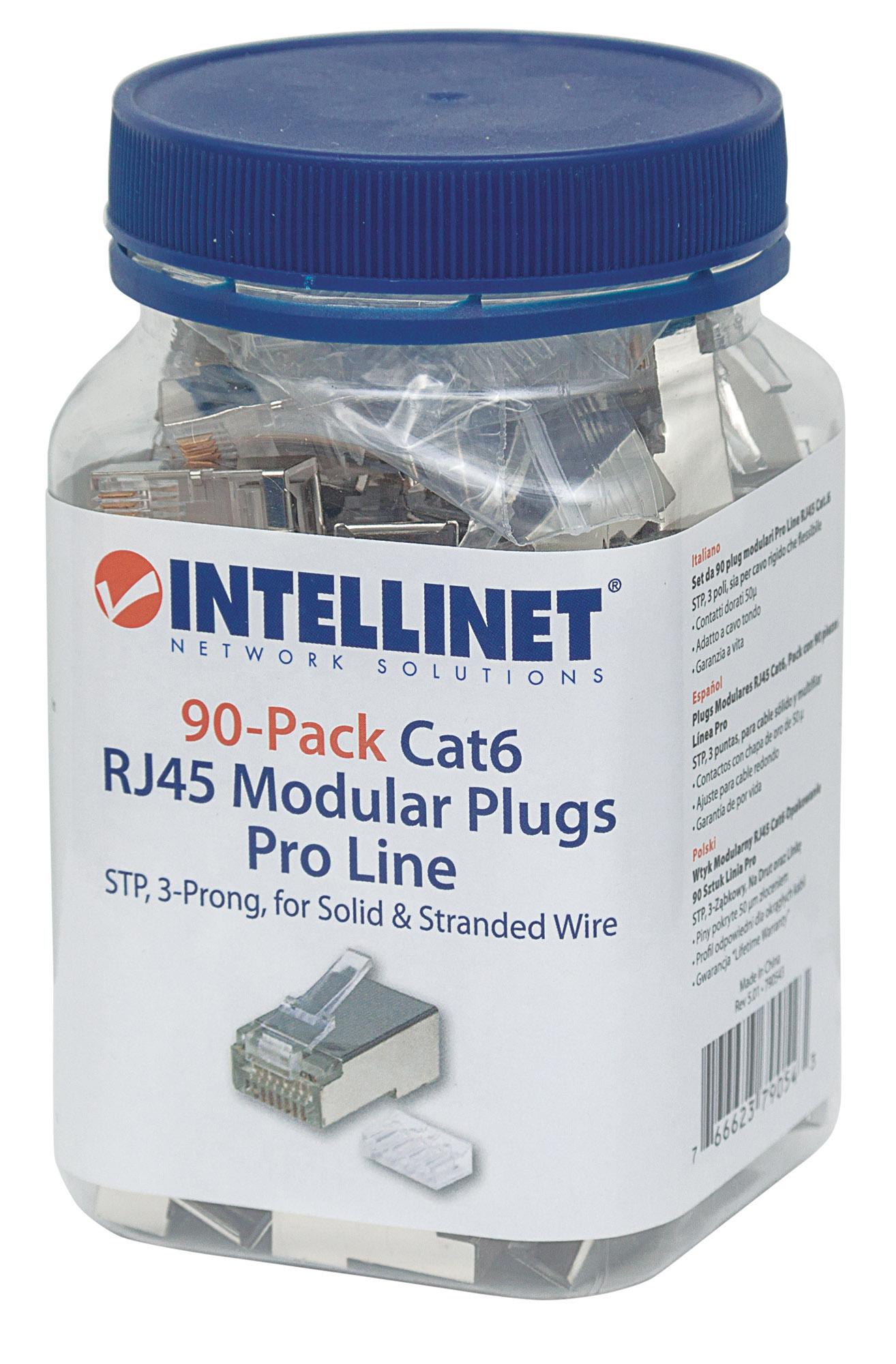 Set da 90 Plug Modulari Pro Line RJ45 Cat.6 UTP INTELLINET