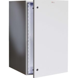 Armadio Rack 19'' a muro 17U grigio IP65 porta cieca prof. 600 mm TECHLY PROFESSIONAL