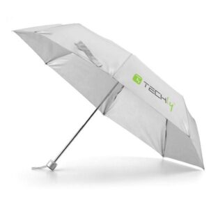 Ombrello pieghevole Grigio con logo Techly TECHLY