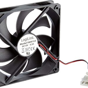 Ventola PC 120x120x25 12V 1800RPM con Cavo Alimentazione a Y LOGILINK