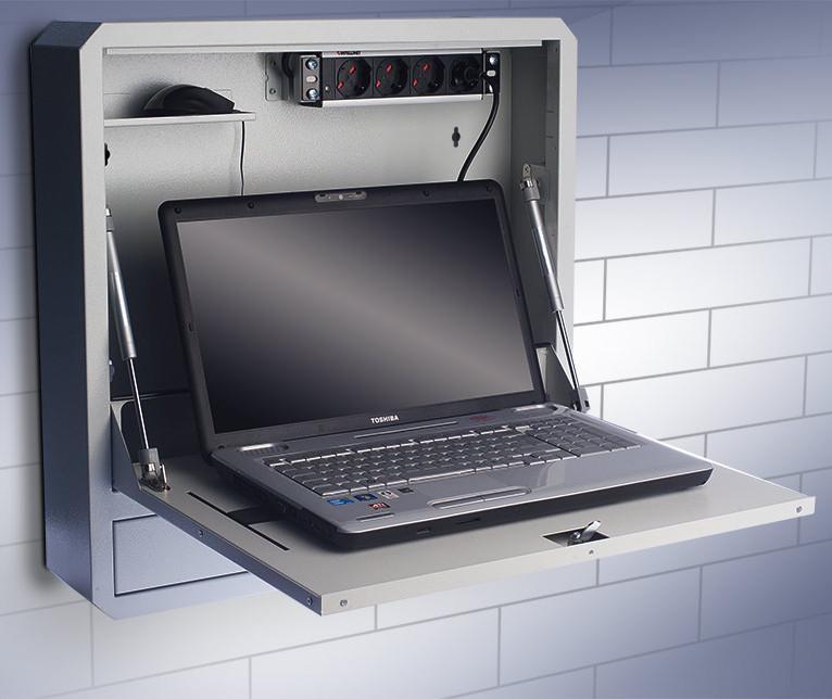Box di Sicurezza per Notebook e Accessori per LIM Prof. 150 Grigio TECHLY PROFESSIONAL