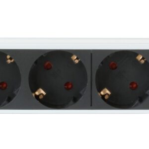 Multipresa 4 Posti da Rack 10'' Spina Schuko Angolata 1U Installazione Posteriore TECHLY PROFESSIONAL
