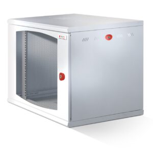 Armadio Rack 19'' a muro 16U sezione unica P.600mm Porta Grigliata Bianco TECHLY PROFESSIONAL