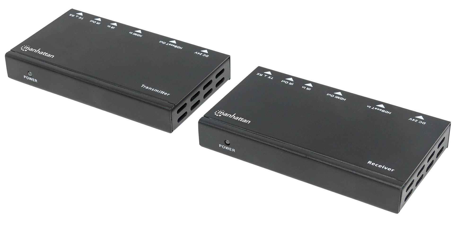 Amplificatore HDMI HDBaseT Tramite Kit di Espansione Ethernet MANHATTAN