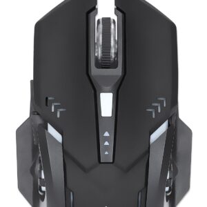 Mouse Ottico Gaming USB 3200dpi Retroilluminazione LED RGB MANHATTAN