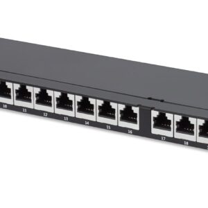 Pannello Patch 24 Posti 19'' 0.5U Cat6a Schermato Nero INTELLINET
