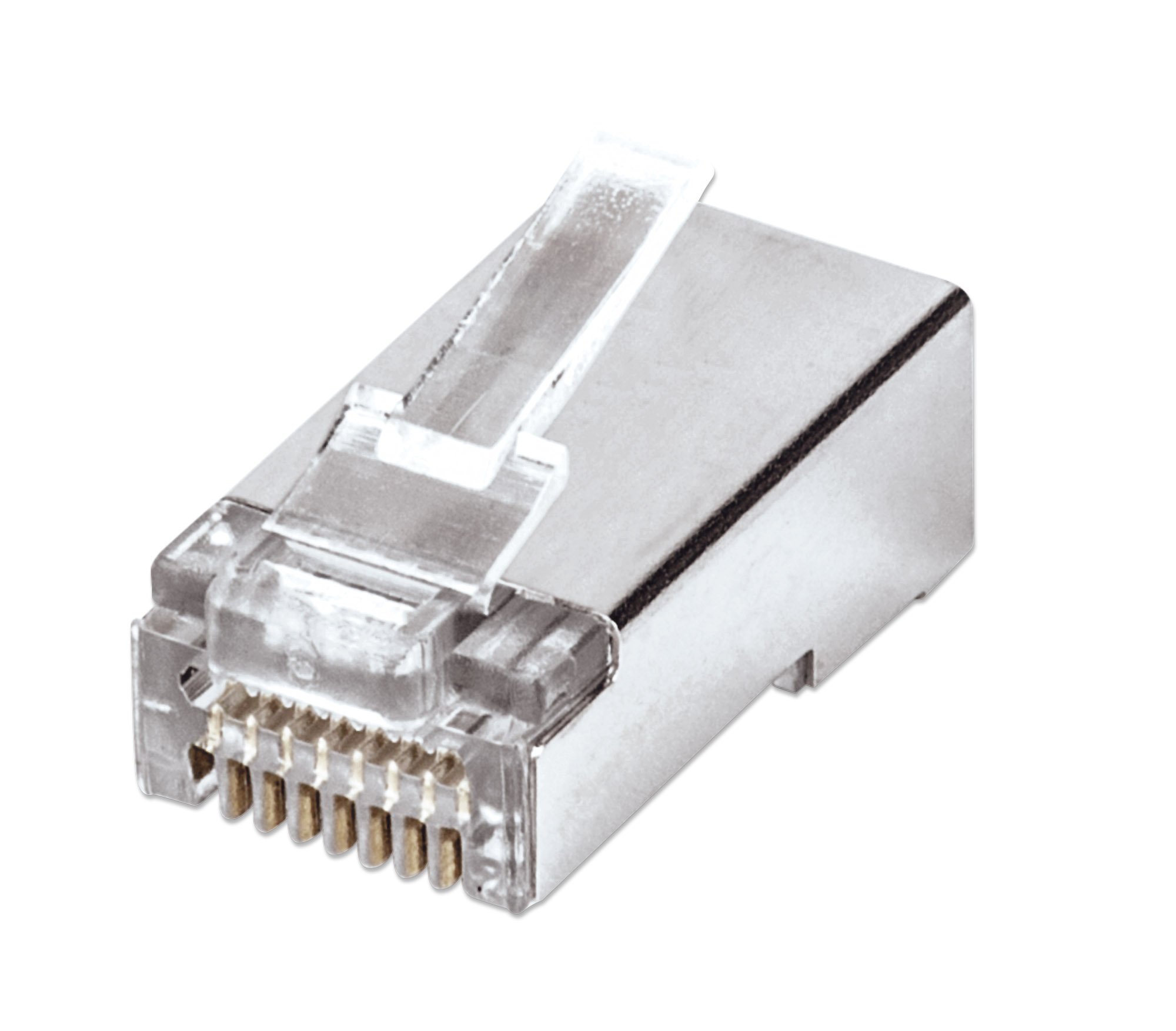 Confezione 50 plug modulari RJ45 passanti Cat5e FastCrimp INTELLINET - immagine 2