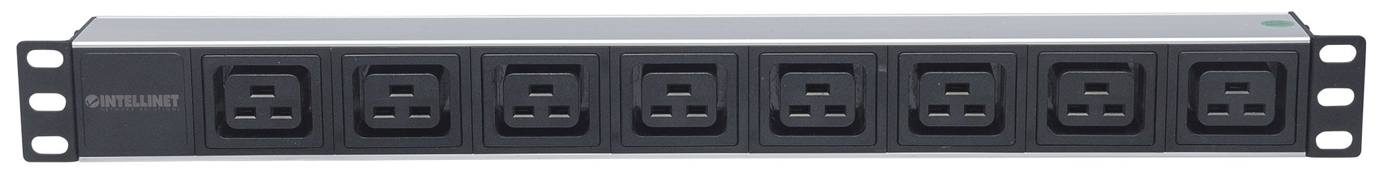 Multipresa montaggio a rack 19'' 1U 8 uscite C19 Spina Italiana INTELLINET