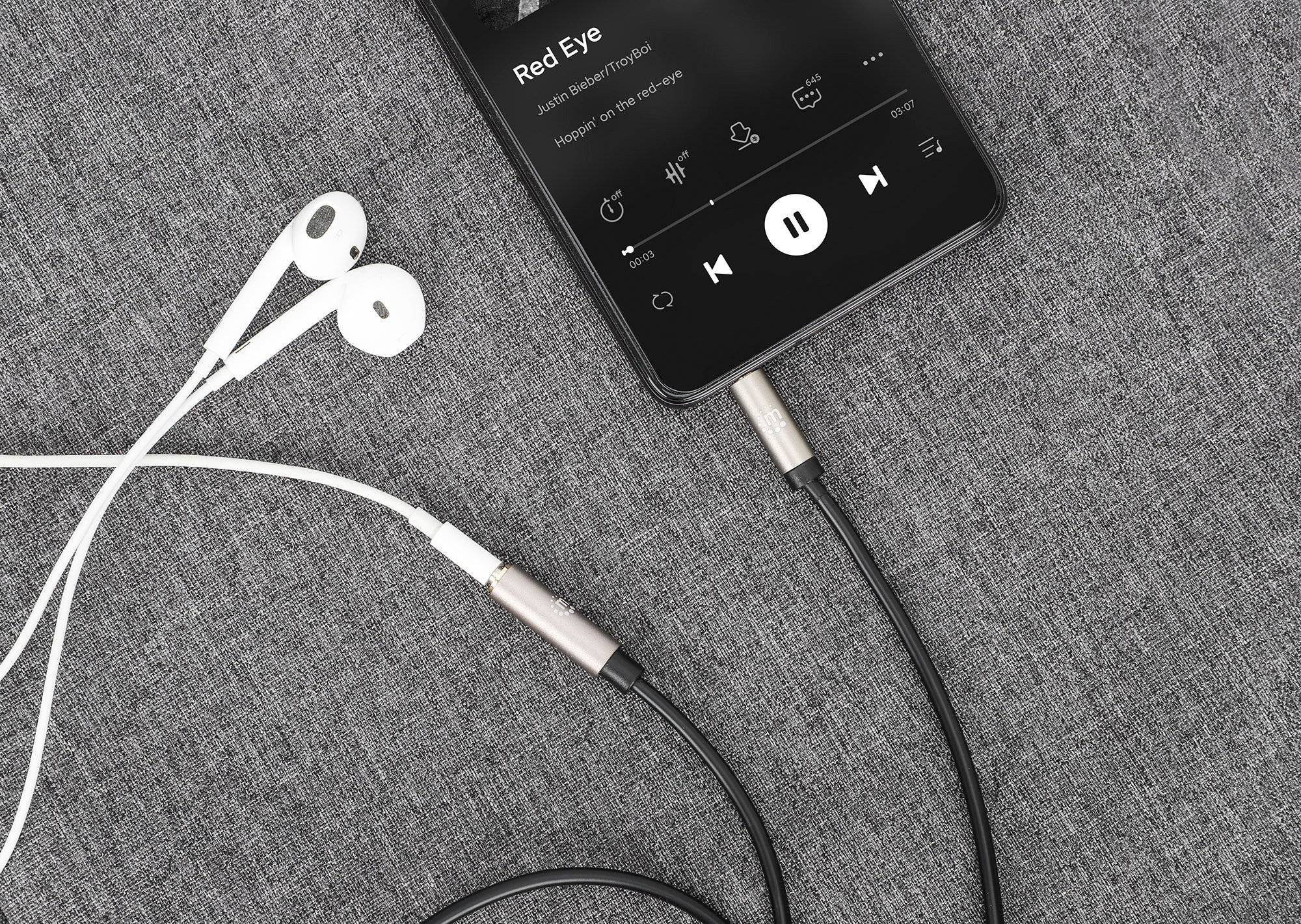 Cavo Audio Stereo AUX 3.5mm Alta Qualità M/F 5m MANHATTAN - immagine 9