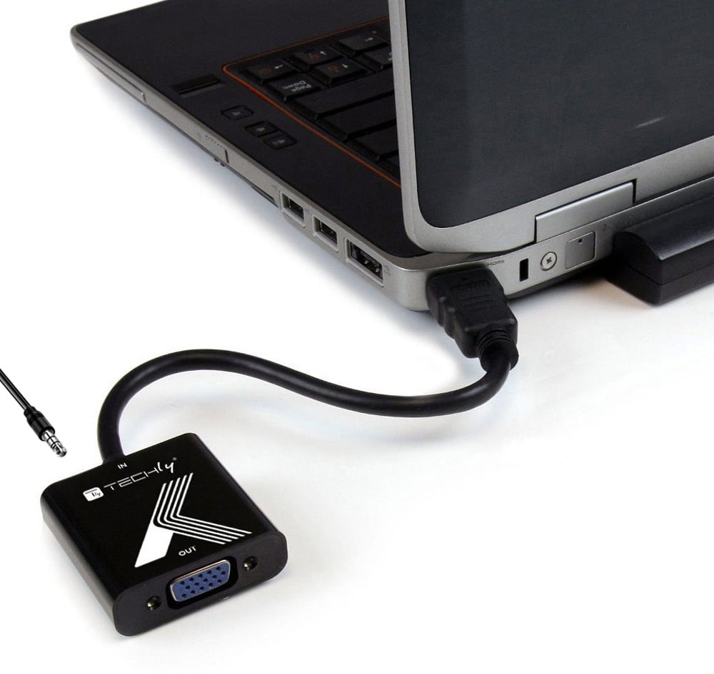 Cavo Convertitore Adattatore da HDMI™ a VGA 1920x1200 a 60Hz con Audio 3.5'' TECHLY - immagine 9