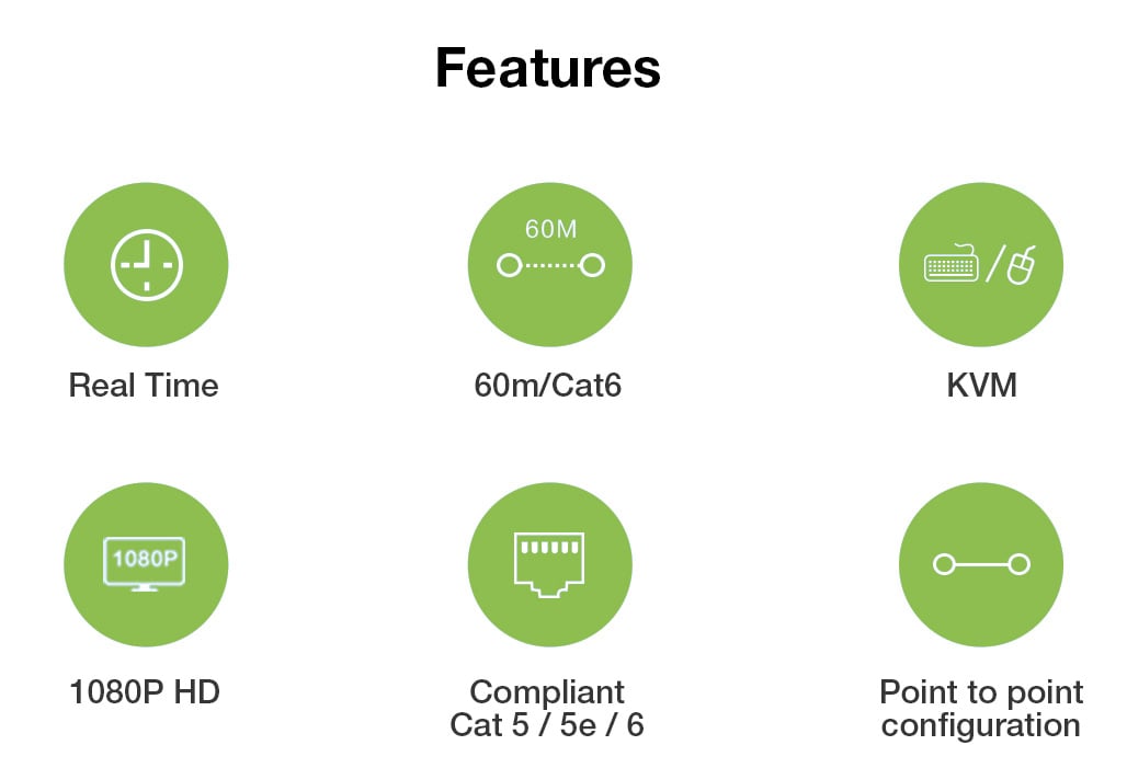 HDMI KVM Extender su Cavo di Rete fino a 60 metri TECHLY - immagine 8