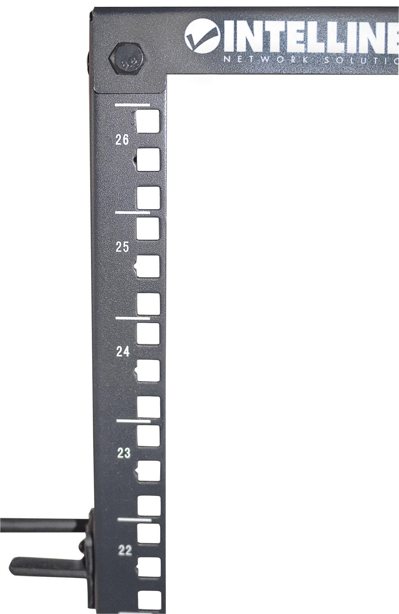 Open Frame Rack 19'' 4 Montanti 26U con profondità regolabile INTELLINET - immagine 9