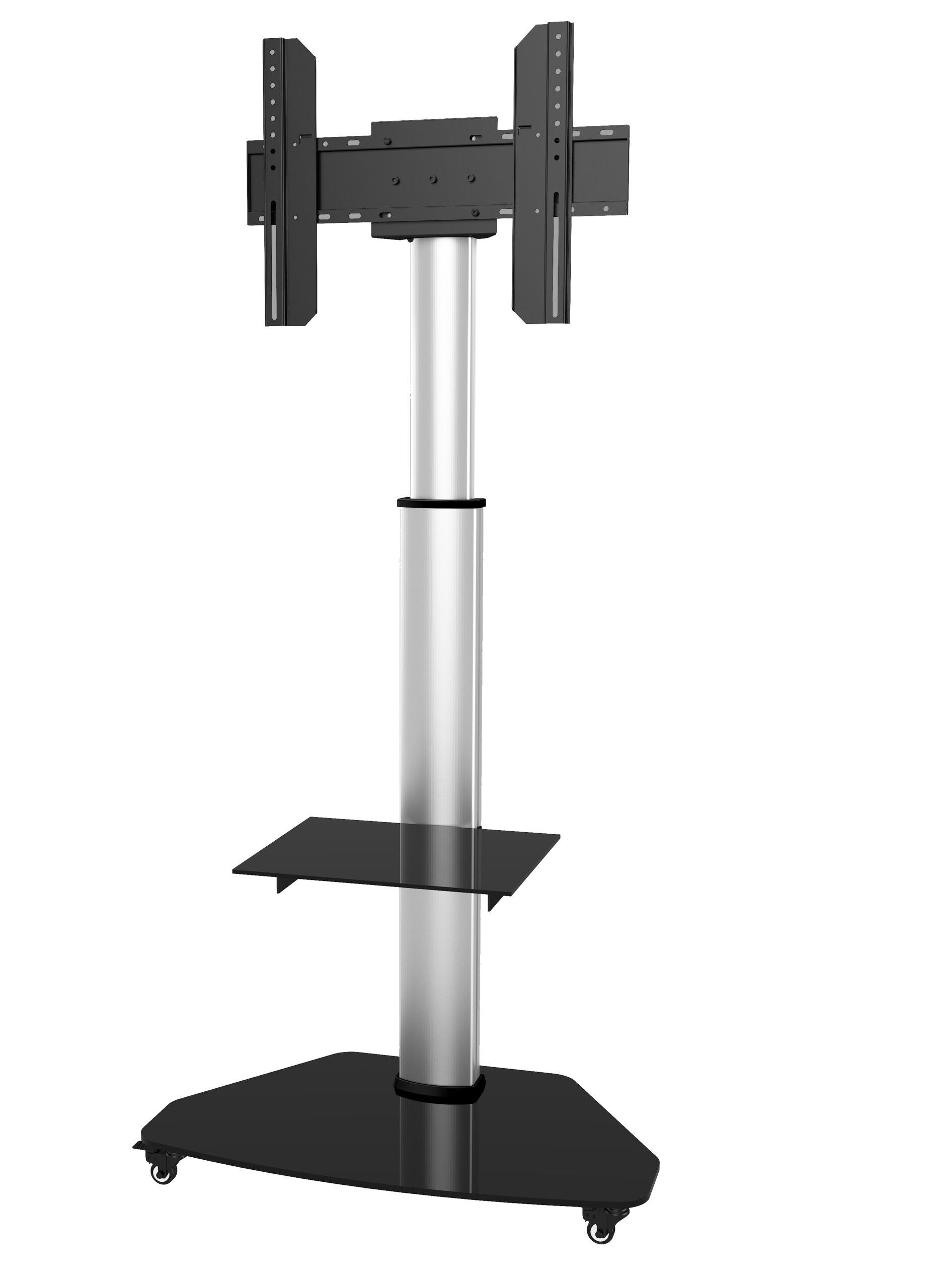 Supporto a Pavimento con Mensola Trolley TV LCD/LED/Plasma 37-70'' Silver TECHLY - immagine 9