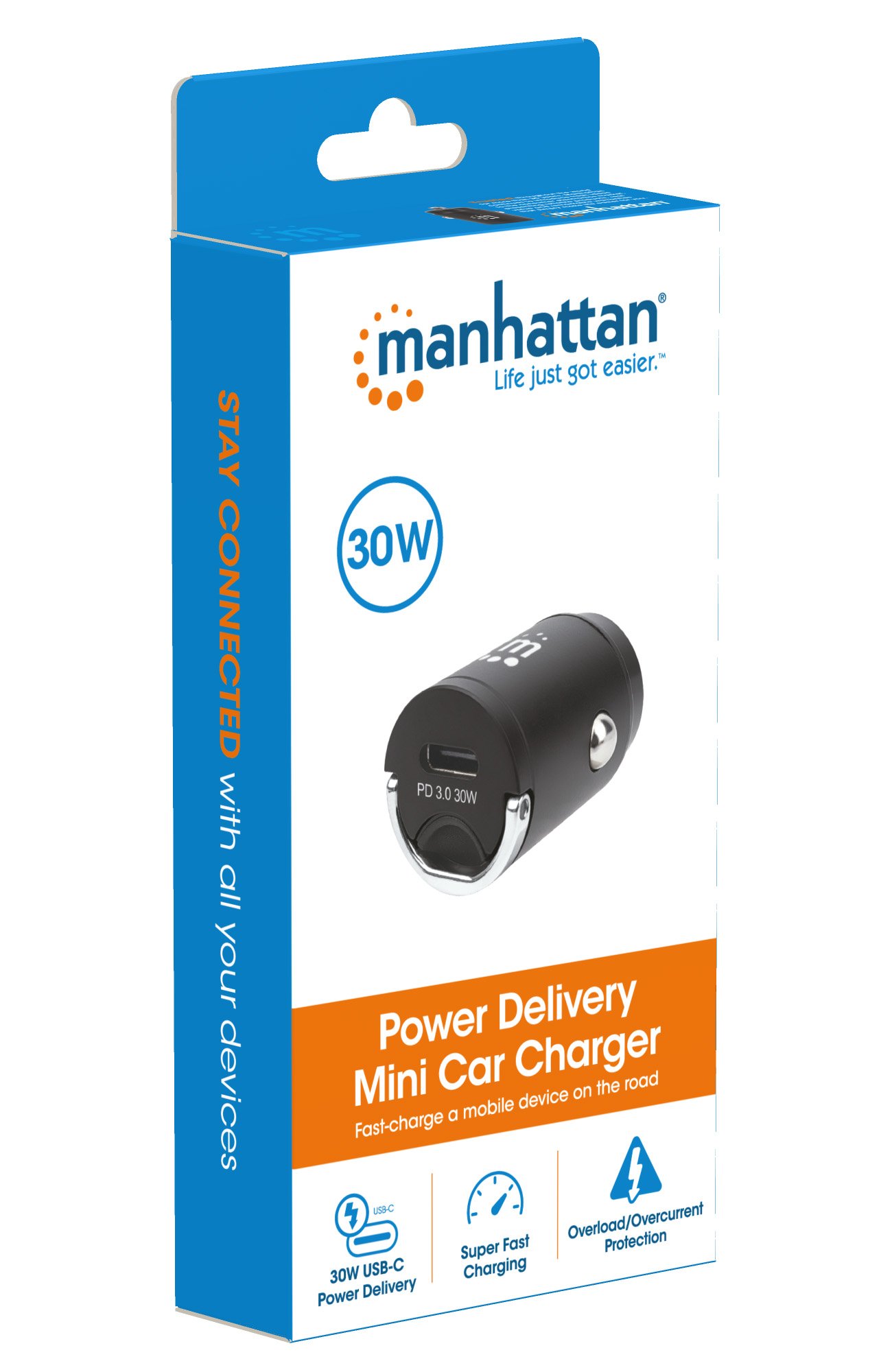 Mini caricabatteria da auto Power Delivery 30W MANHATTAN - immagine 9