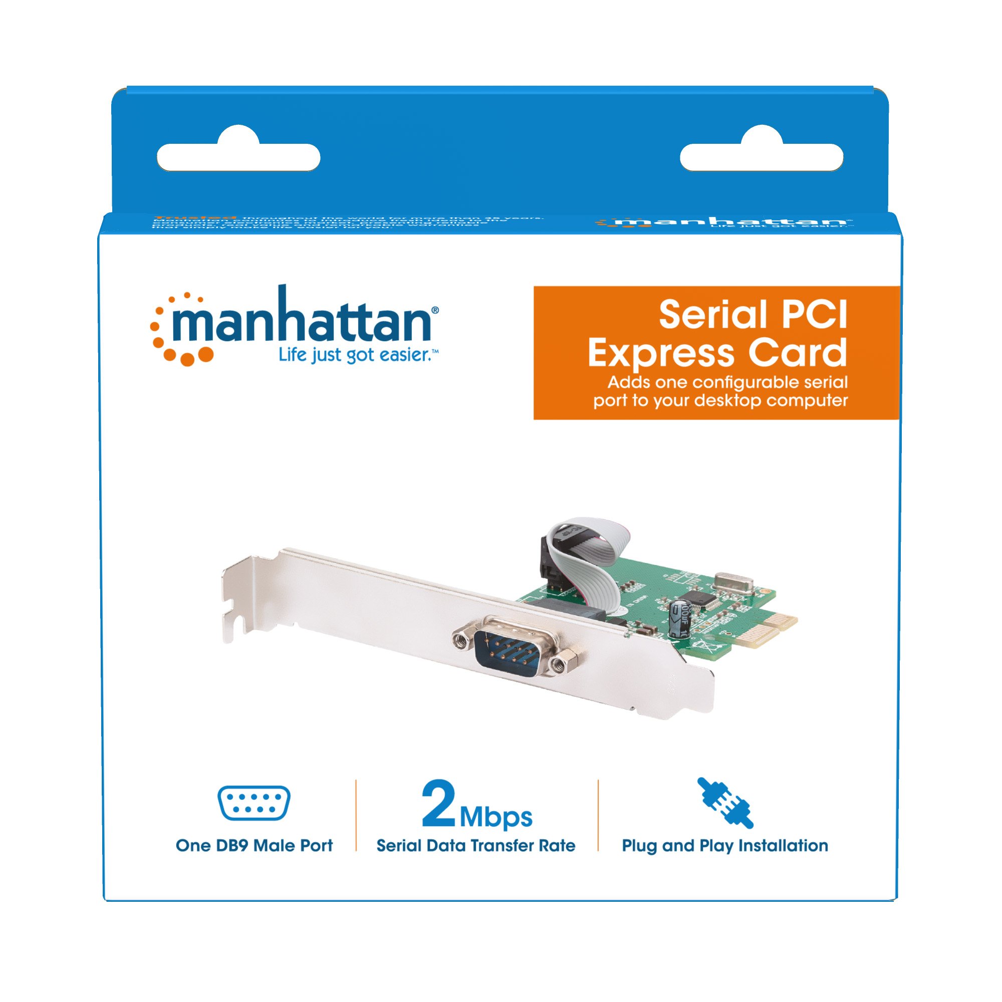 Scheda PCI Express Seriale 1 Porta DB9 M MANHATTAN - immagine 9