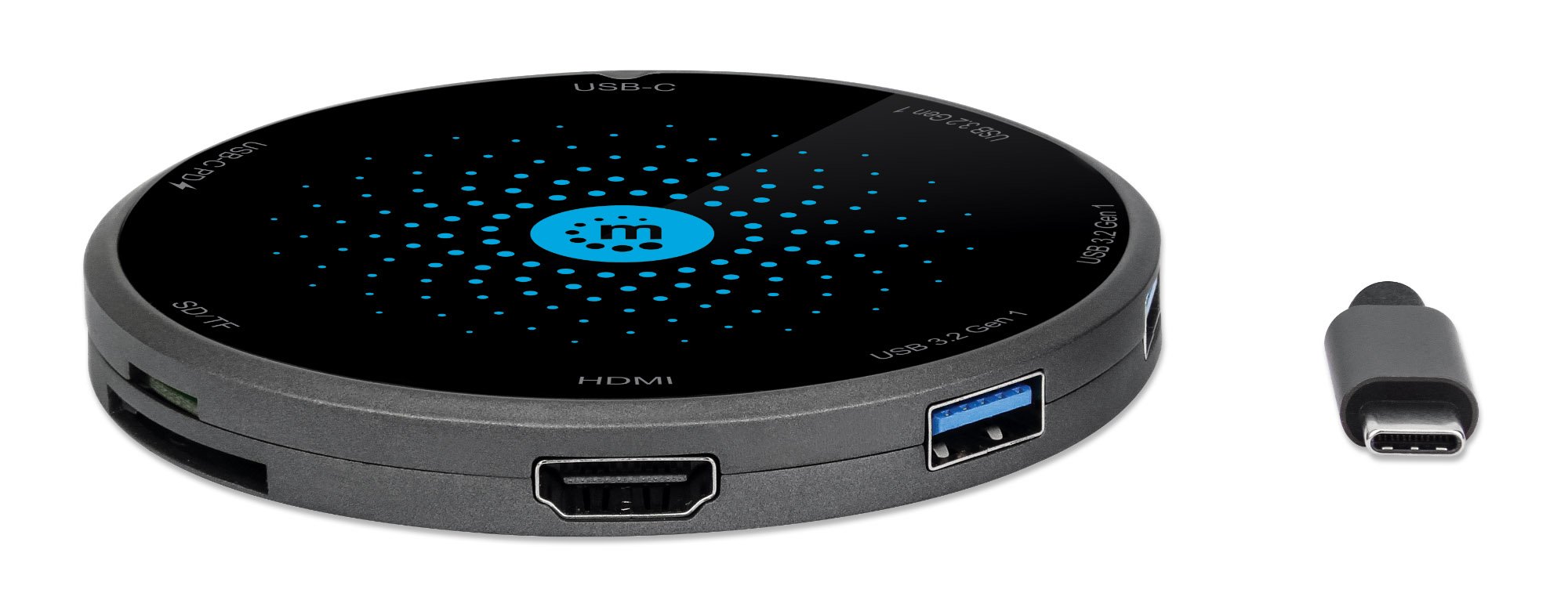 Docking Station USB-C™ 8-in-1 con Pad di Ricarica Wireless MANHATTAN - immagine 9