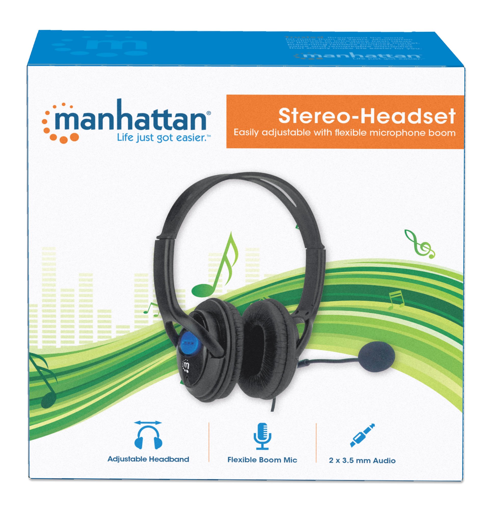 Cuffie Stereo con Microfono Regolabile MANHATTAN - immagine 9