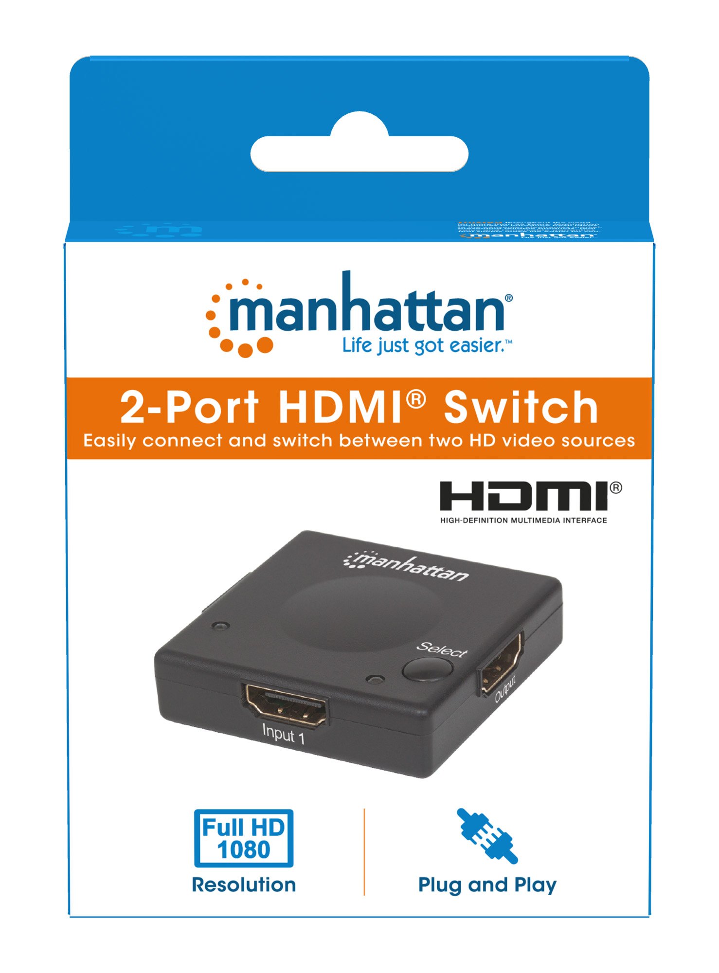 Switch HDMI 2 porte 1080p MANHATTAN - immagine 9