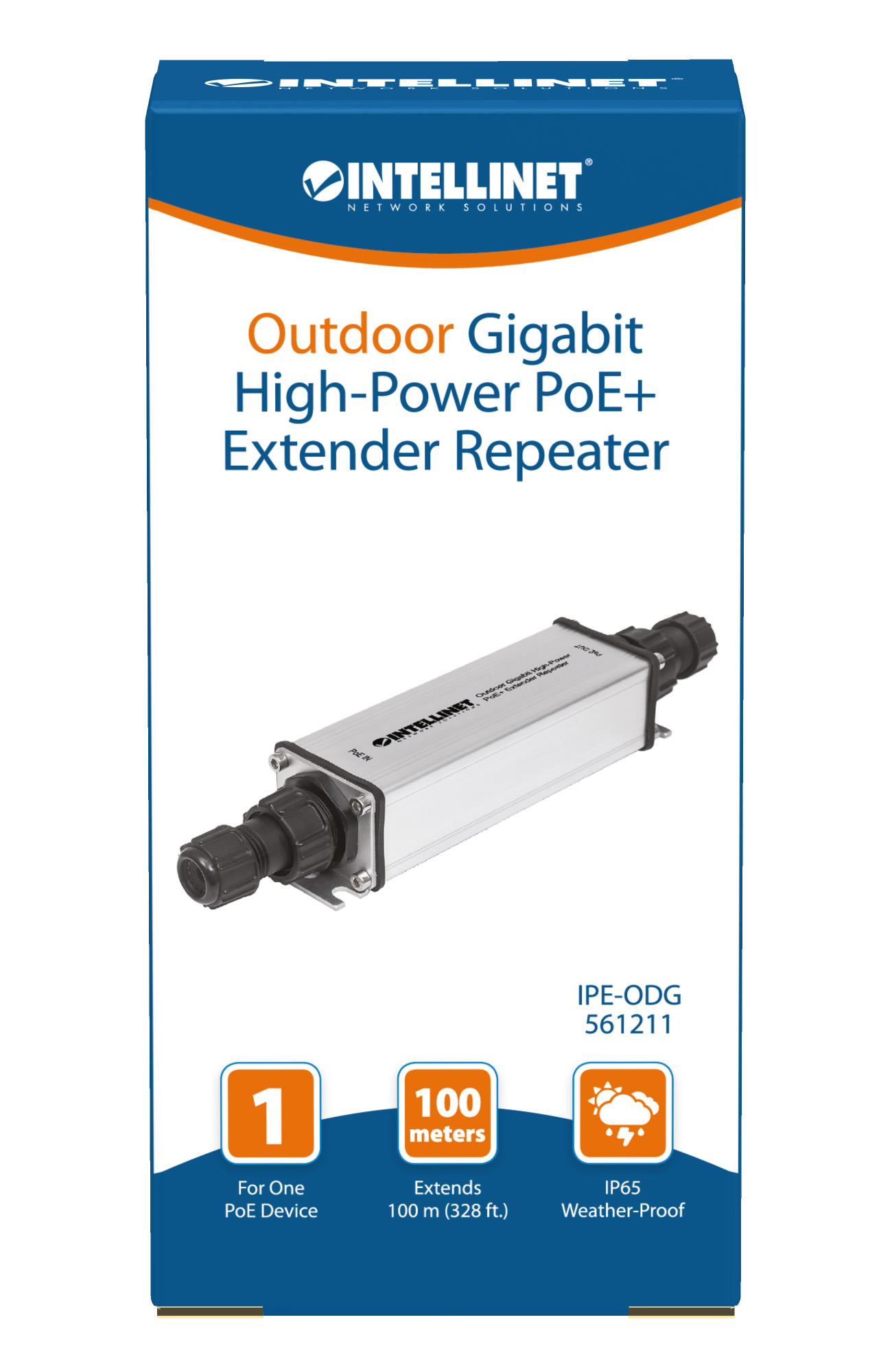 Extender Repeater PoE+ Gigabit High-Power per Esterno INTELLINET - immagine 9