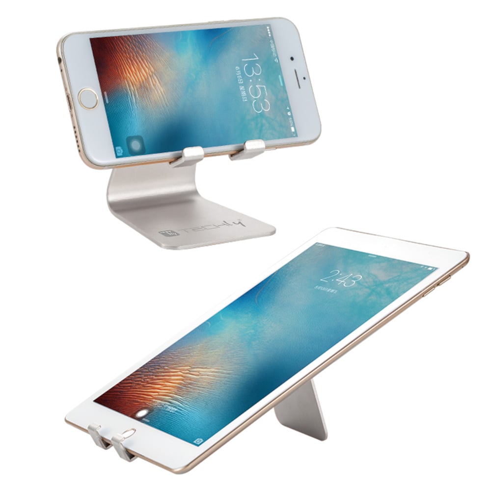 Supporto Porta Smartphone e Tablet Universale e Regolabile da Scrivania TECHLY - immagine 9