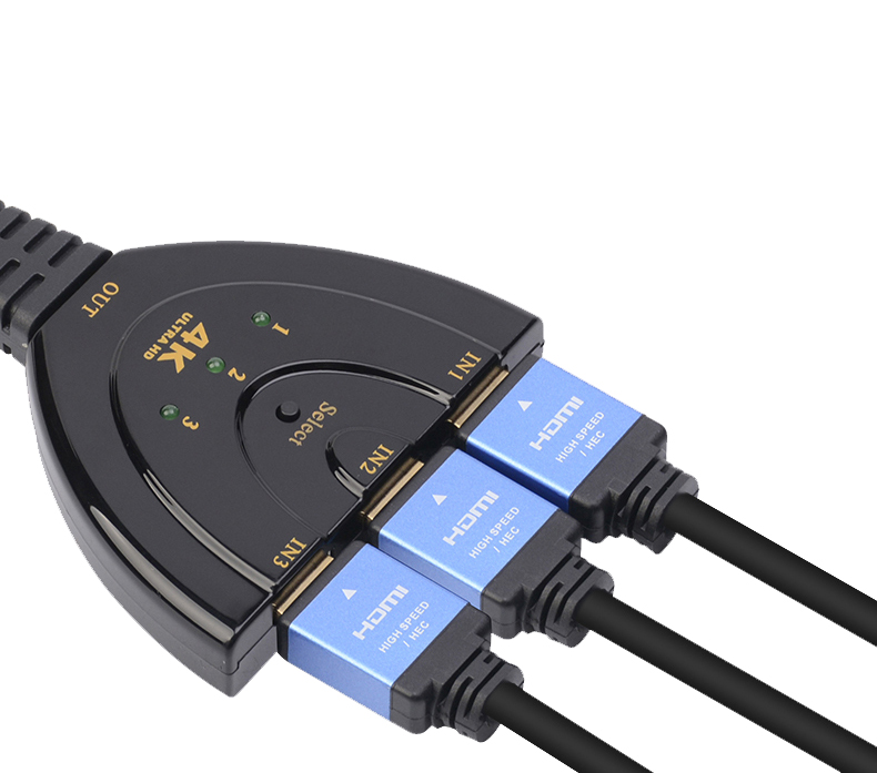 Switch Splitter HDMI 3x1 Pigtail 4Kx2K Compatto TECHLY - immagine 9