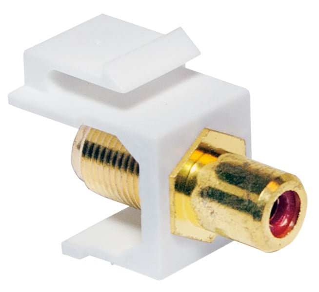 Adattatore Keystone RCA/F F/F Rosso LOGILINK