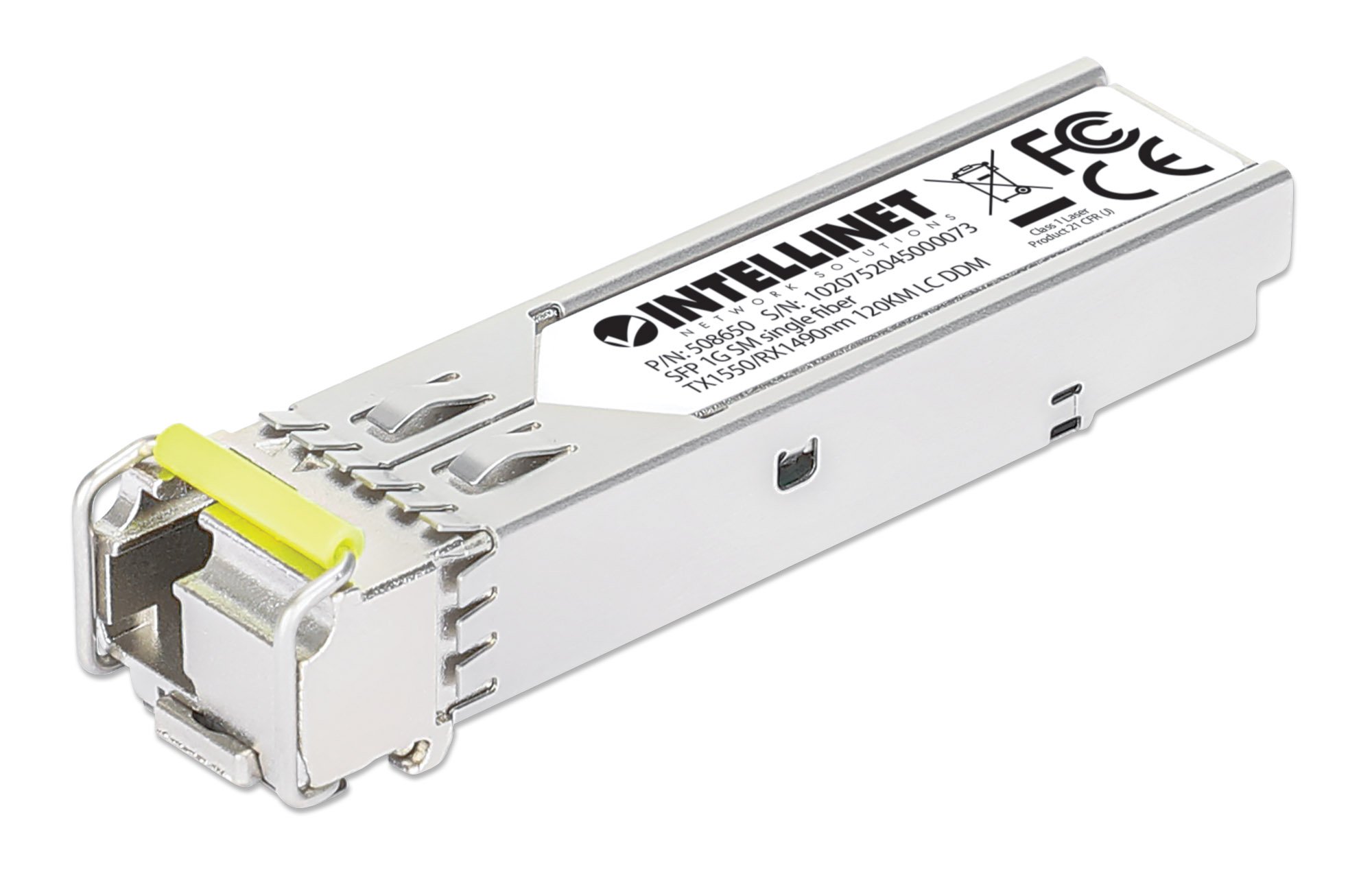 Transceiver SFP Fibra Ottica Monomodale LC 1000Base-BX Bidirezionale WDM INTELLINET