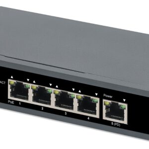 Switch Gigabit a 5 Porte con Alimentazione PoE Passante INTELLINET