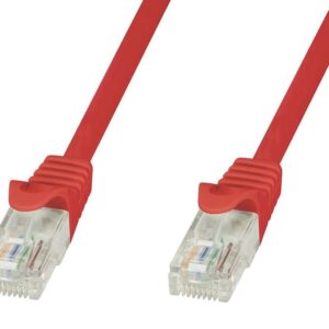 Cavo di Rete Patch in Rame Cat.6 Rosso UTP 3m TECHLY PROFESSIONAL