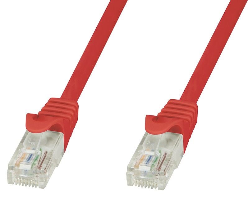 Cavo di Rete Patch in Rame Cat.6 Rosso UTP 3m TECHLY PROFESSIONAL