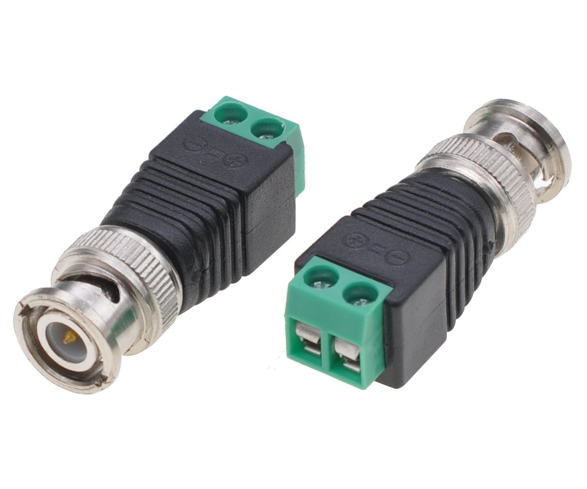 Adattatore Connettore Terminal Block 2-pin a BNC Maschio TECHLY