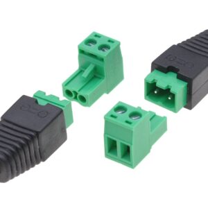 Adattatore Plug DC 2.5x5.5 mm Maschio Terminal Block 2 pin TECHLY