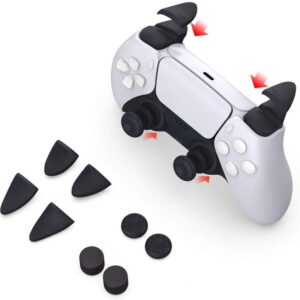 Kit protettivo antiscivolo leve Controller PlayStation5 PS5 8in1 WHITE SHARK