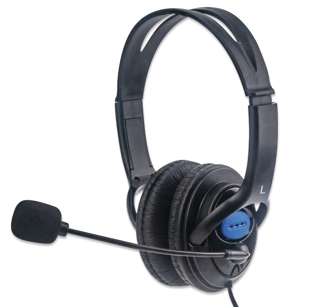 Cuffie Stereo con Microfono Regolabile MANHATTAN